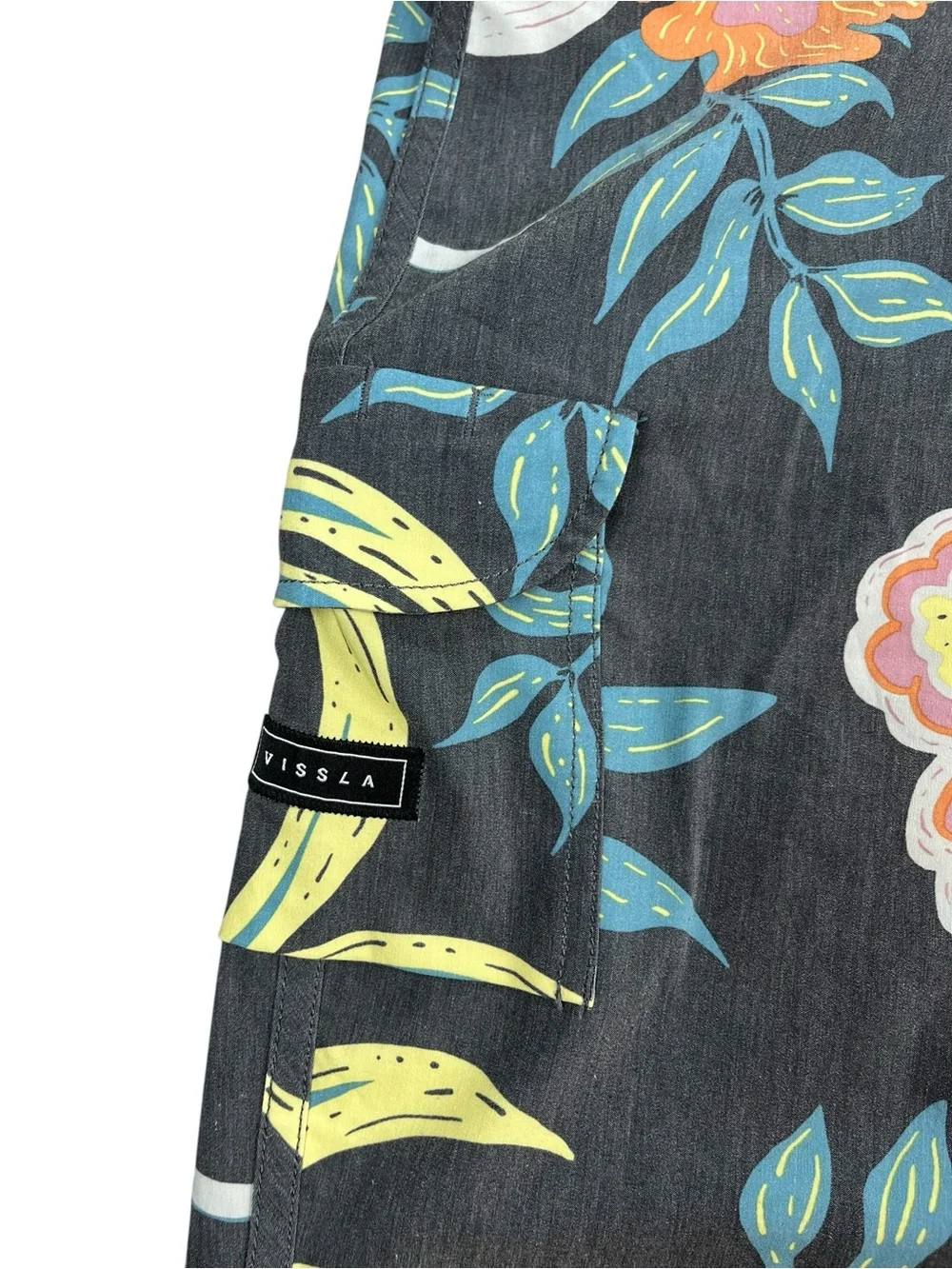 Vissla Velzyland 18.5 Boardshorts‎ Mens 32 Floral Surf Swim Trunks Tropical